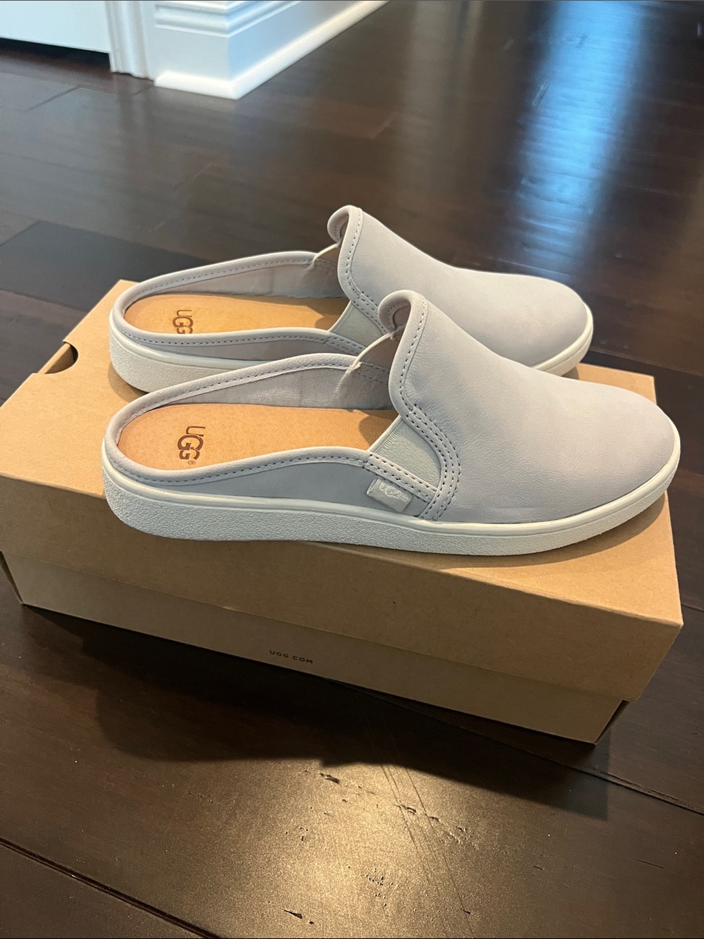UGG Slip-On Mule Sneakers in Light Gray NWOT 7 1/2